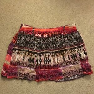 Tribal print skirt